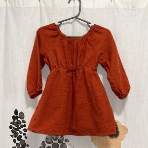 Cat & Jack Rusty Orange Kids Dress